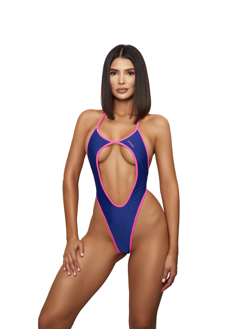 Swimsuit FLOOD Blue/Neon Pink
